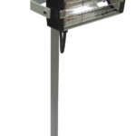 SPECTRATHERM 1000 single-head short-wave infrared paint curing lamp mounted on an adjustable floor stand.