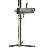 SPECTRATHERM 1200 short-wave infrared curing lamp on a height-adjustable stand with a single heating head.