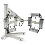 SPECTRATHERM 8000SDL multi-head infrared paint curing system with adjustable lamp arrays on a wheeled stand.