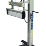 SPECTRATEK UVTEK 2000 mobile UV LED curing lamp with two horizontal light cassettes mounted on a vertical adjustable column.